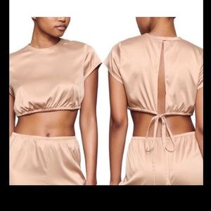NWT SKIMS SATIN SET